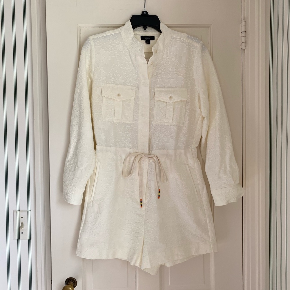 J.Crew ivory romper size 4
